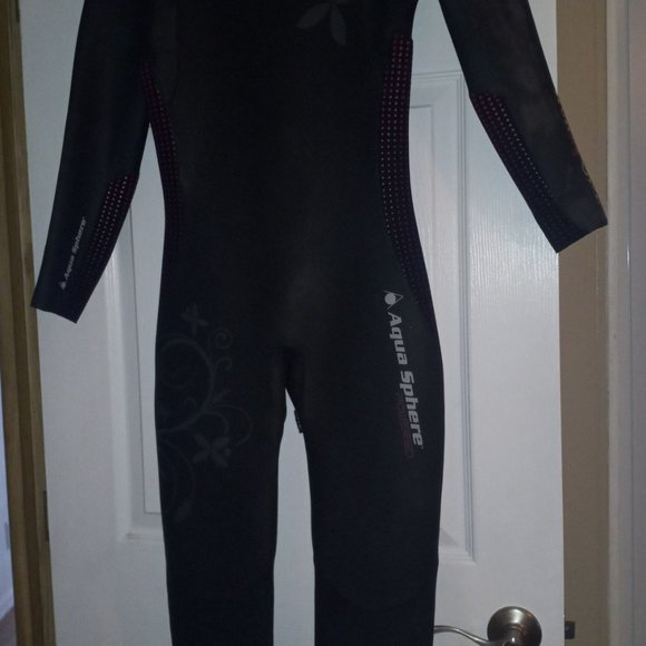 Aqua Sphere Powered Pursuit Iron Girl Women Full Triathlon wetsuit Large - Picture 6 of 11
